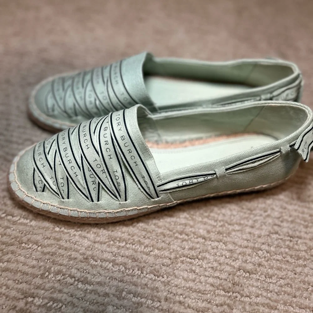 Tory Burch Women's Light Gray Espadrilles - Picture 2 of 6